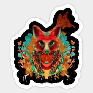 Animal Tribute Spirit Collection Fox Sticker